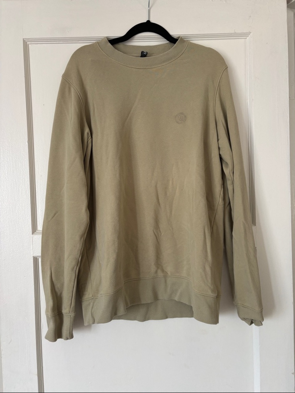 Men's Crewneck Sweatshirt in Light Olive